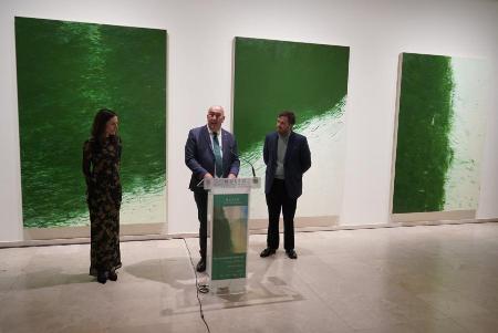 Imagen El asturiano Hugo Fontela siembra de verde las paredes del Museo Esteban Vicente hasta el próximo mes de septiembre con la exposición ‘Notas para un paraíso’